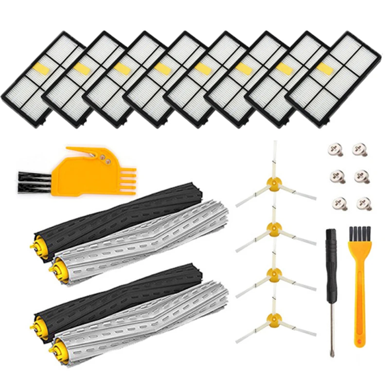 

Replace Parts Kit For IRobot Roomba 980, 990 Vacuum Filter Brush Cleaner Element