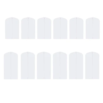 

Garment Covers, 6 Pcs Suit / Wardrobe Cover Foldable Protection Garment Bag, Transparent Dust Protection, Waterproof with Zip fo