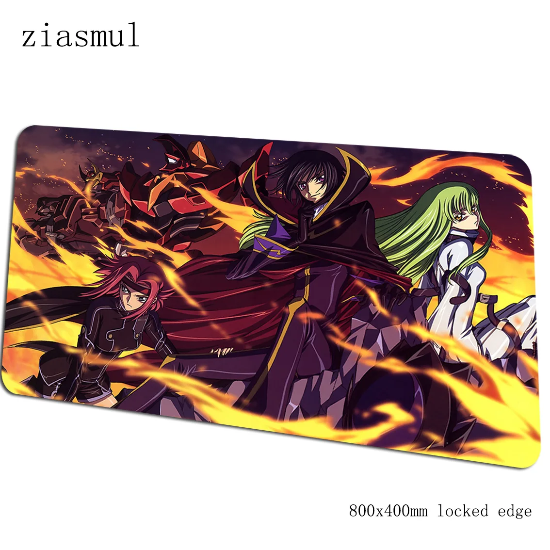Коврик для мыши с кодом Geass 800x400x3 мм, игровой коврик для мыши, инди-поп коврик для мыши, геймерский компьютерный стол, эстетический коврик, notbook mousemat