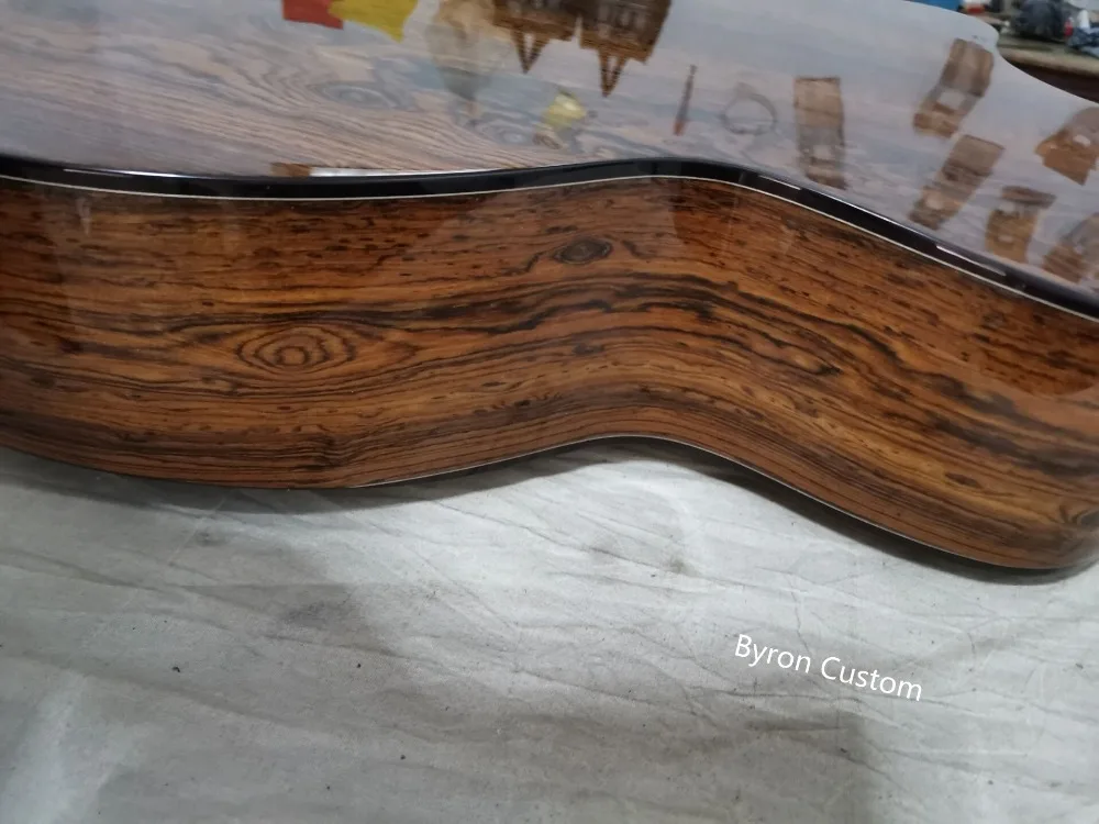 Акустическая гитара на заказ solid cedar top SP14 Акустическая гитара, настоящая акустическая эбеновая гриф cutaway beauty guitar