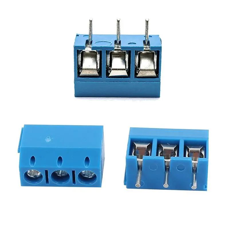 50 шт. синий ABS KF301-2P 5,08 мм 2 булавки соединение Терминал Винтовые клеммы разъема