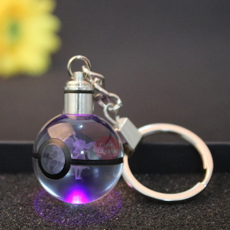 Новый светодиодный брелок для ключей Mewtwo с изображением покемонов|keychain pokemon|keychain