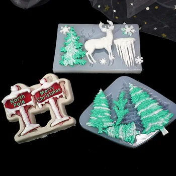 

Christmas Snowflake Elk Crystal Epoxy Silicone Mold for Uv Epoxy Resin Moulds Key Chain Pendant Craft Tools Jewelry Supplies
