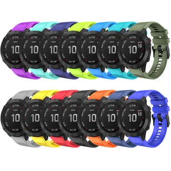 

Watch Band For Garmin Fenix 6 Fenix 6 Pro 22mm Strap Non-Toxic Flexible Silicone Watch Band Replacement Smart Watch Soft Strap