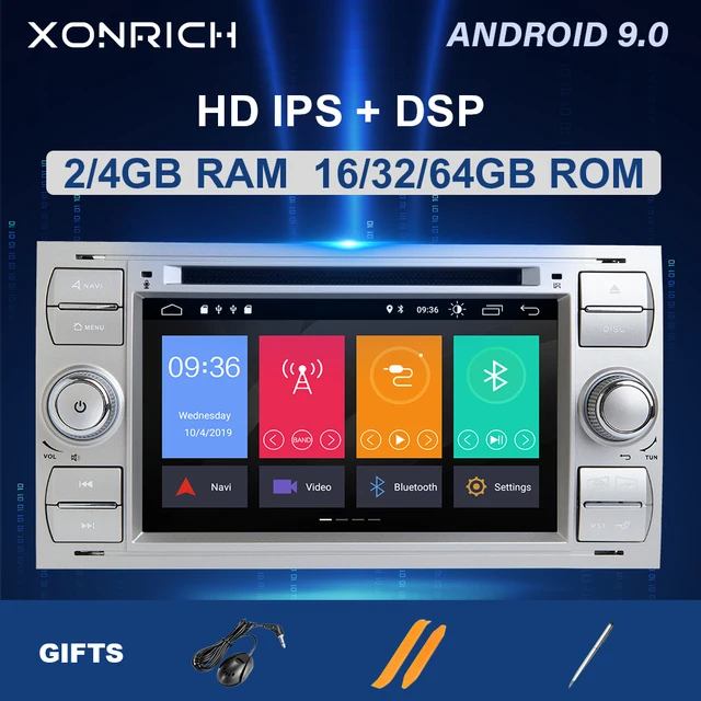 $US $157.88  2 din Android 9.0 Car Radio For Ford Focus 2 3 mk2 Ford Fiesta Mondeo 4 C-Max S-Max Fusion Transit 