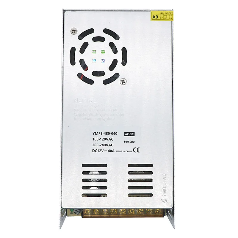 SZYOUMY Switching Power Supply 12V 40A 480W Led Power Supply 12v Dc Source Power Supply 12V Smps Ac 220V to 12V