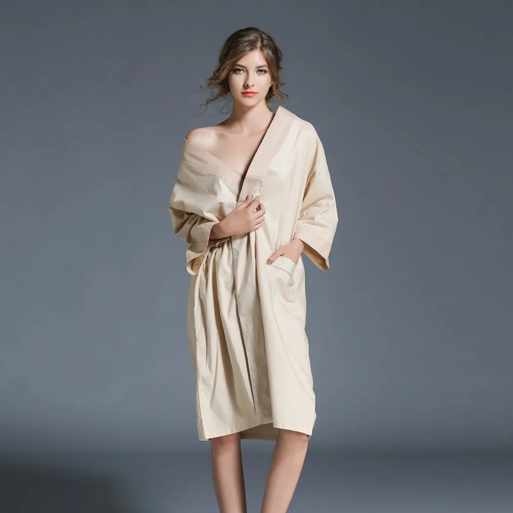 Women Winter Lengthened Coralline Plush Shawl Bathrobe Long Sleeve Robe Coat Patchwork Women's Bathrobe Pockets Homewear