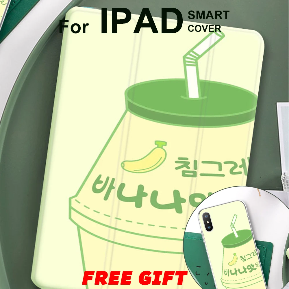 

Japan Korean Smart Flip Cover For iPad Pro 9.7 air 10.5 Air2 Mini 2 3 4 5 2019 Tablet Case for New iPad 9.7 2017 2018 soft shell
