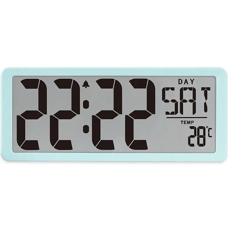 LED Digital Wall Clock Large Number Time Display Alarm Clock with Date Temperature Table Desk Watch Electronic Clocks Home Decor 