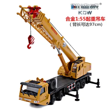 

Hot 1:55 Alloy Sliding Construction Crane Model Toys For Children's Educational Toys Free shipping Original Box