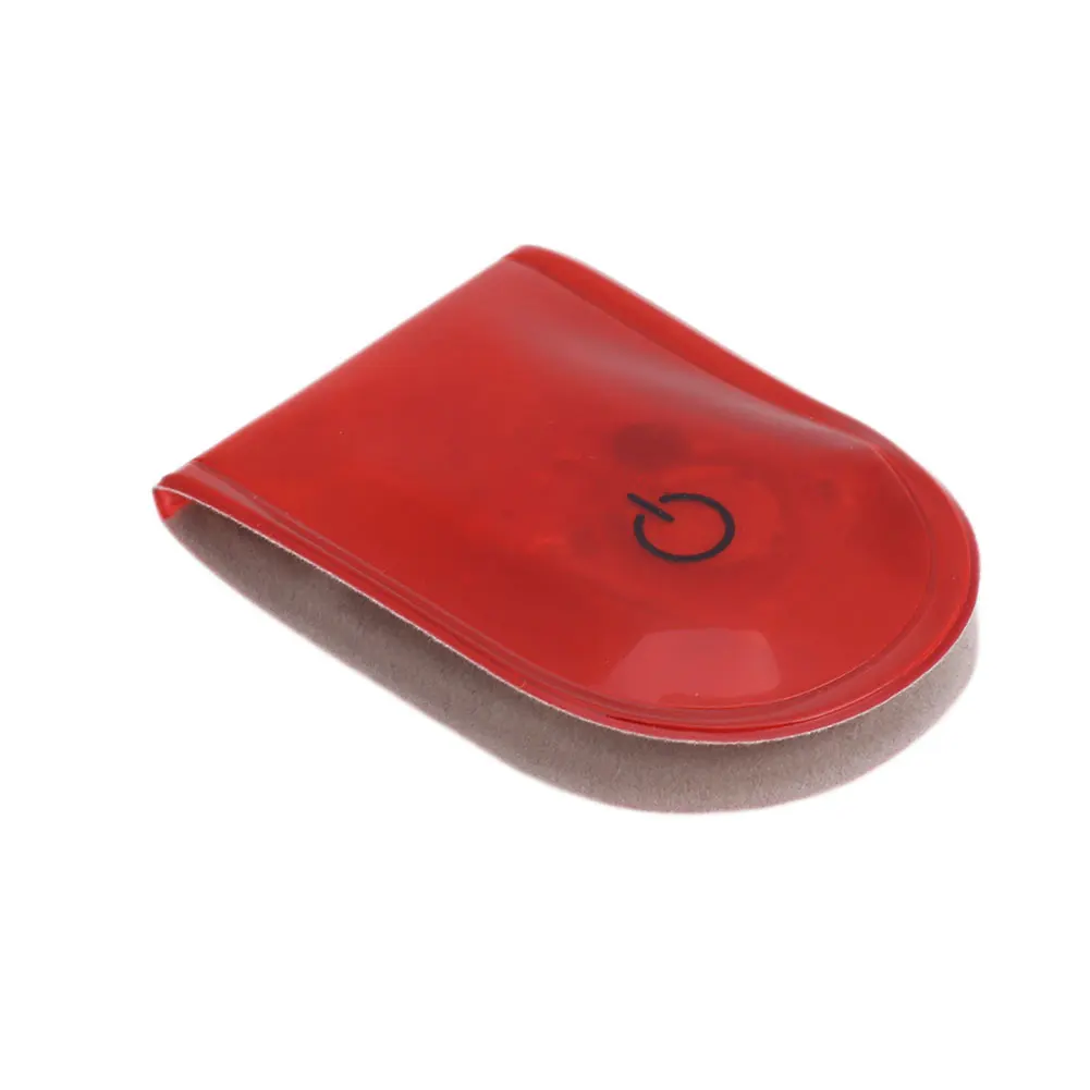 Светодиодный легкий магнит клип аварийный сигнал потепление ходовые огни прочный пластиковый ночной Велоспорт маленькие аксессуары Декор светоотражающий - Color: Red