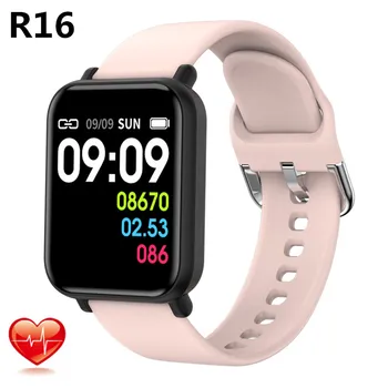 

IWO R16 smart bracelet fitness hand link smart watch heart rate blood pressure blood pressure monitoring IP68 waterproof band