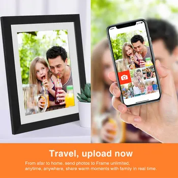 

Digital Photo Frame 10.1inch Wooden Motion Sensor Cloud Share Digital Photo Frame Touch Screen WIFI