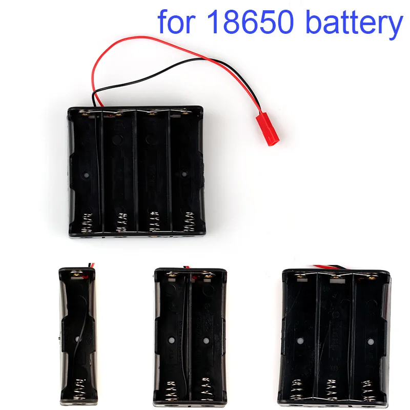 

1/2/3/4 slot for 18650 battery box Parallel battery pack for JST socket