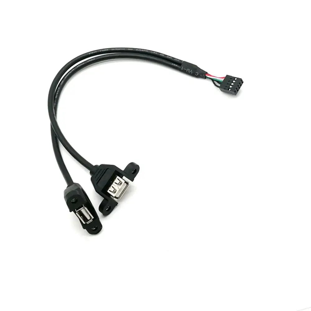Штырьковый кабель с винтовым замком диаметром 2 54 мм на два порта USB 0 A Длина 3 м 5 1 м|Компьютерные кабели и