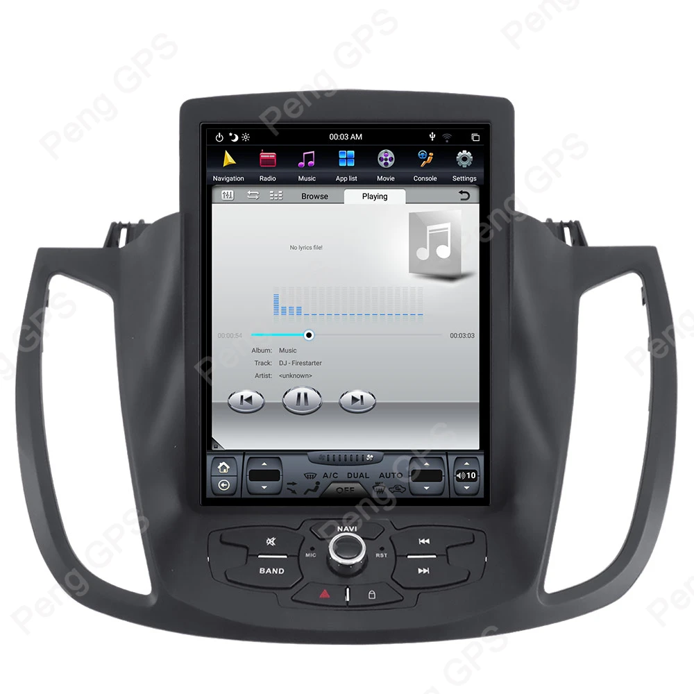 10,4 дюймов Android 8,1 автомобильный gps-навигатор dvd-плеер для Ford Kuga 2012- автомобильный радиоприемник 4K Tesla стиль 1092*1080 4G+ 64G головное устройство