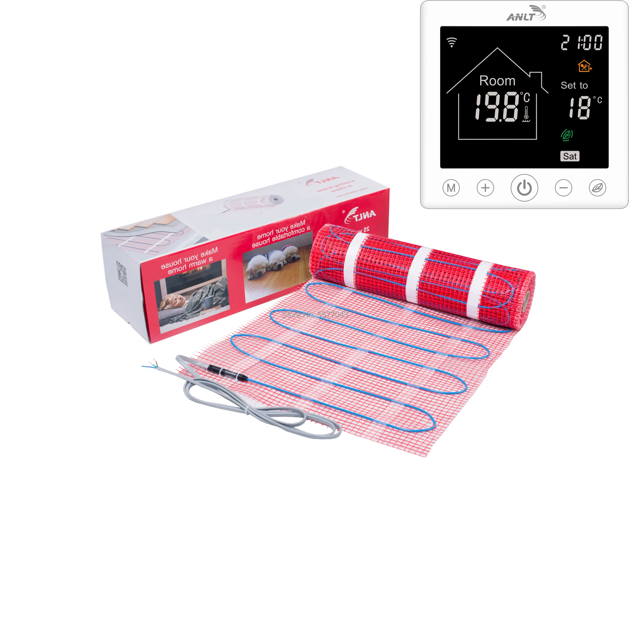 Underfloor Heating System Mat 230V 150W/M2 With Choice Wifi Touch Thermostat Underfloor Heating System Mat 230V 150W/M2 With Choice Wifi Touch Thermostat