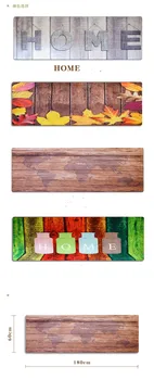 

60*180 cm New European and American Printing Long-term Cushion Bathroom Kitchen Carpet Hall Absorbent Anti-skid Pad