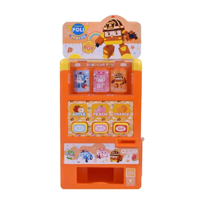 Small-Orange Детский имитирующий торговый автомат, продукты, игрушки, имитатор, светильник, музыка, звук, торговый автомат для напитков, игрушка, игрушка для ролевых игр - Цвет: Small-Orange