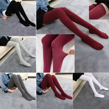 

New Women Winter Warm Stockongs Cable Knit Over knee Long Boot Thigh-High Stockings 2019 Hot