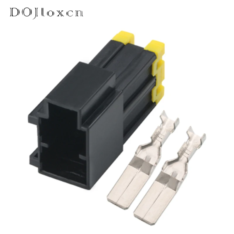 1/5/10/20 Sets 2 Pin 9.5MM Waterproof High Current Male Female Black Automobile Connector Wiring Plug 7122-4123-30 7123-4123-30 wire connector wire connector terminals electrical connectors cable connector electrical connector