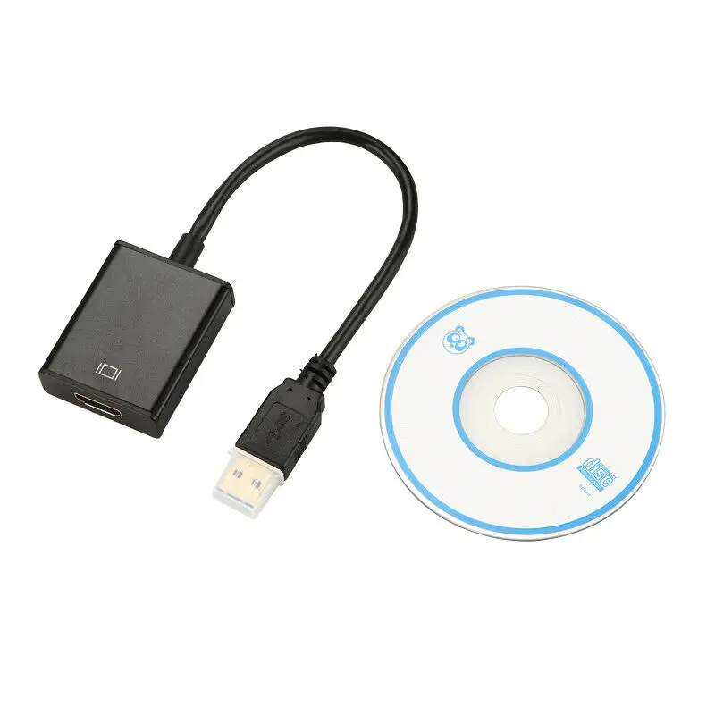 50 шт./лот USB 3,0 к HDMI типа «Мама»; Аудио Видео адаптер конвертер кабель для Windows 7/8/10 шт