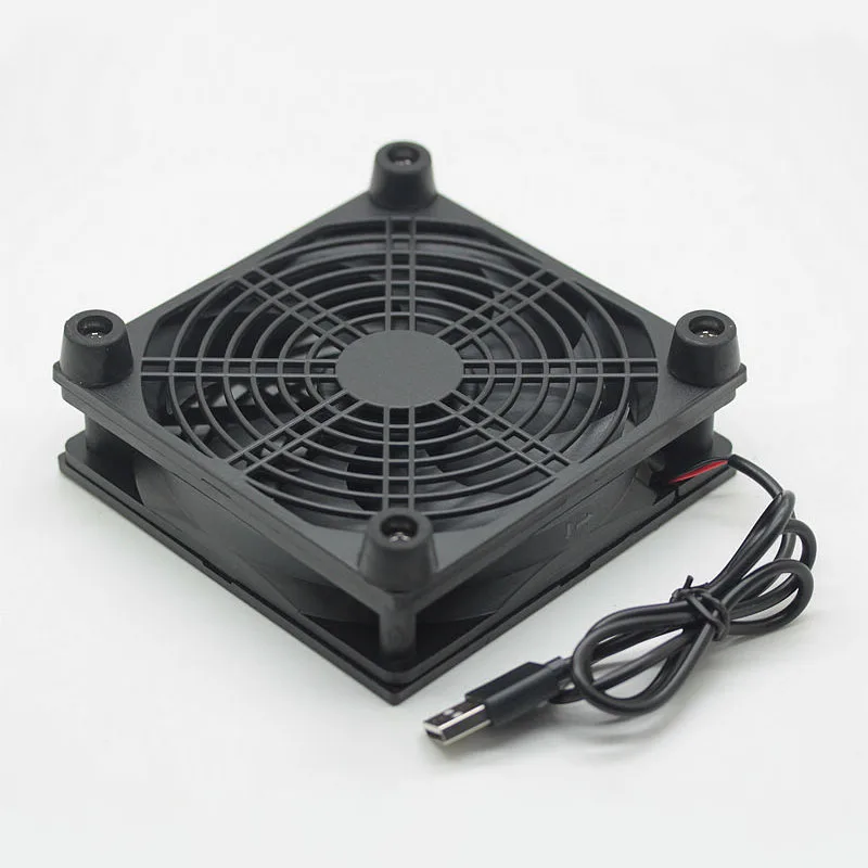 Router fan DIY PC Cooler TV Box Wireless Cooling Silent Quiet DC 5V USB power 120mm 3