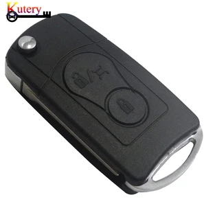 Image 2 - Kutery Upgrade Replacement Remote Car Key Shell For SSANG YONG KYRON ACTYON REXTON 2 Buttons With Uncut Blade Blank Fob Case