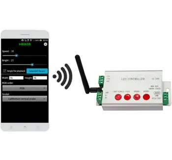 

led wifi controller,1 port control 2048 pixels,DMX512 controller,support WS2812