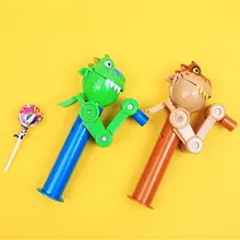 Забавный ручной динозавр едят леденцы дети ребенок робот Забавный еда леденец держатель стенд подарки декомпрессионные игрушки для детей