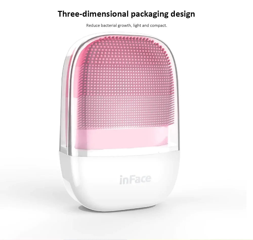 Xiaomi inFace электрическая глубокая уход за кожей лица Чистящая Щетка массажная звуковая мойка лица IPX7 водонепроницаемый силиконовый очищающее средство для лица