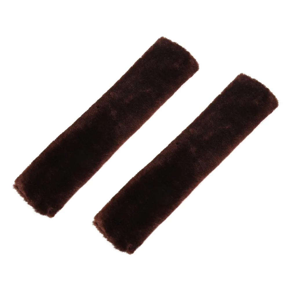 Car Seat Belt 2Pc Shoulder Pad Comfortable Driving Seat Belt Vehicle Soft Plush Auto Seatbelt Strap Harness Cover kids car belt - Название цвета: E