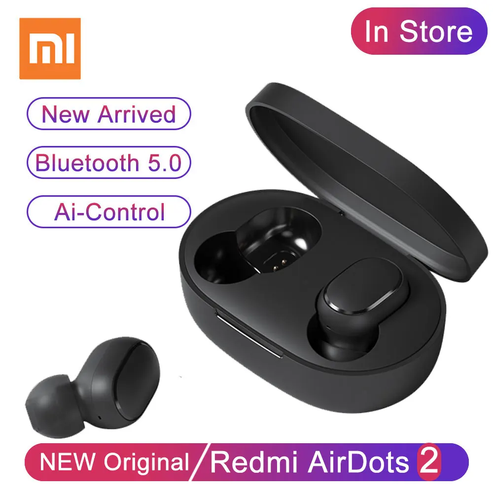 Беспроводные наушники Xiaomi Redmi Airdots 2 Bluetooth 5 0 стереонаушники TWS с микрофоном