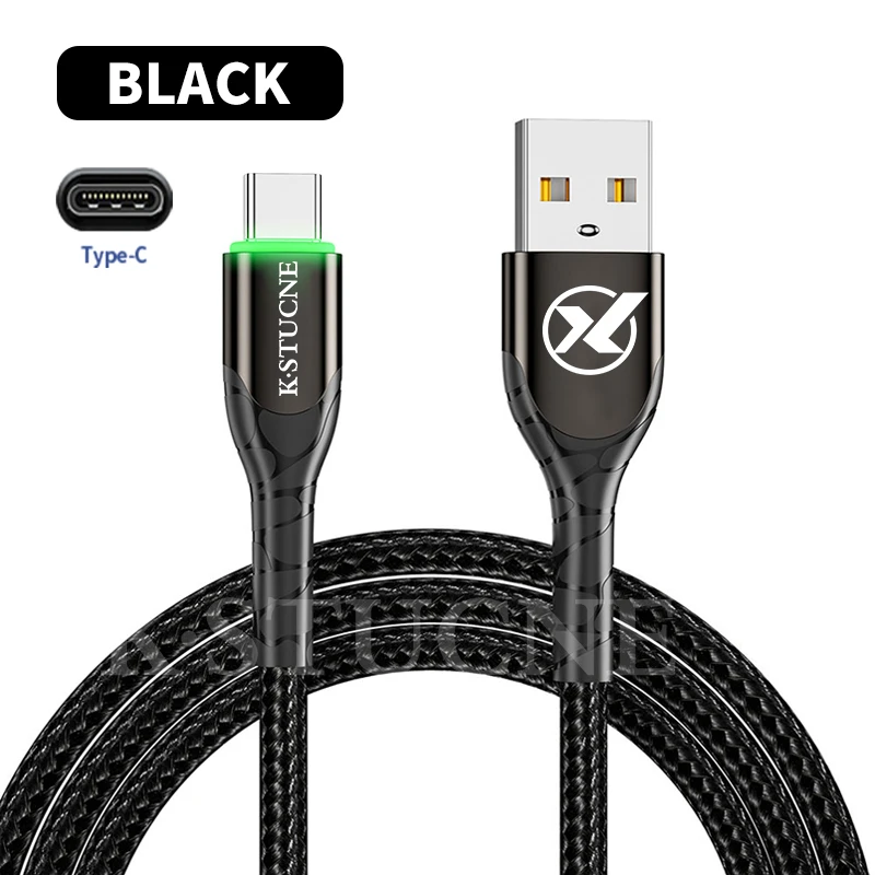 Usb type-C кабель для iPad Pro samsung A50 S10 USB 3,0 type-C зарядное устройство для мобильных телефонов Быстрая зарядка type C кабель для huawei P20 Pro - Цвет: Черный