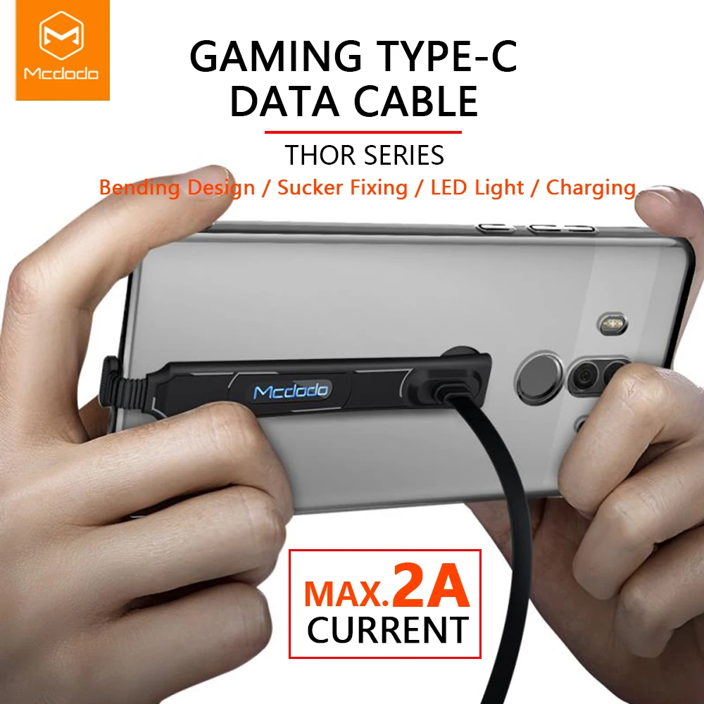 Mcdodo usb type-C кабель для samsung S9 S8 Xiaomi Redmi Note 7 2A Быстрая зарядка USB C для HUAWEI P30 Pro P20 игровой кабель для передачи данных Шнур
