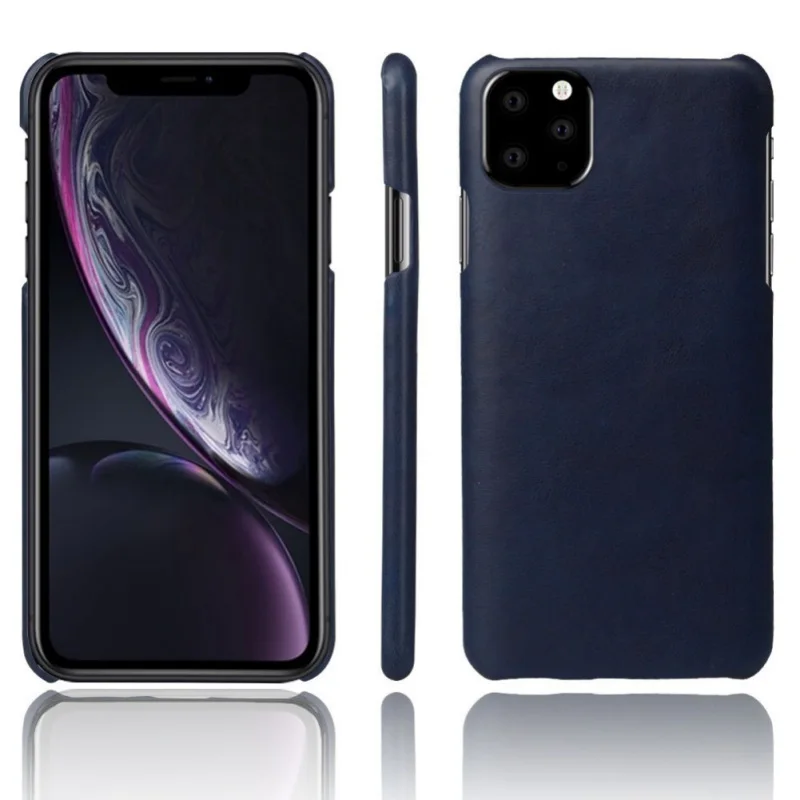 

New Cellphone Back Cover For IPhone 11 Pro Max Anti-knock Dust-proof Phone Case Artificial Leather Protector
