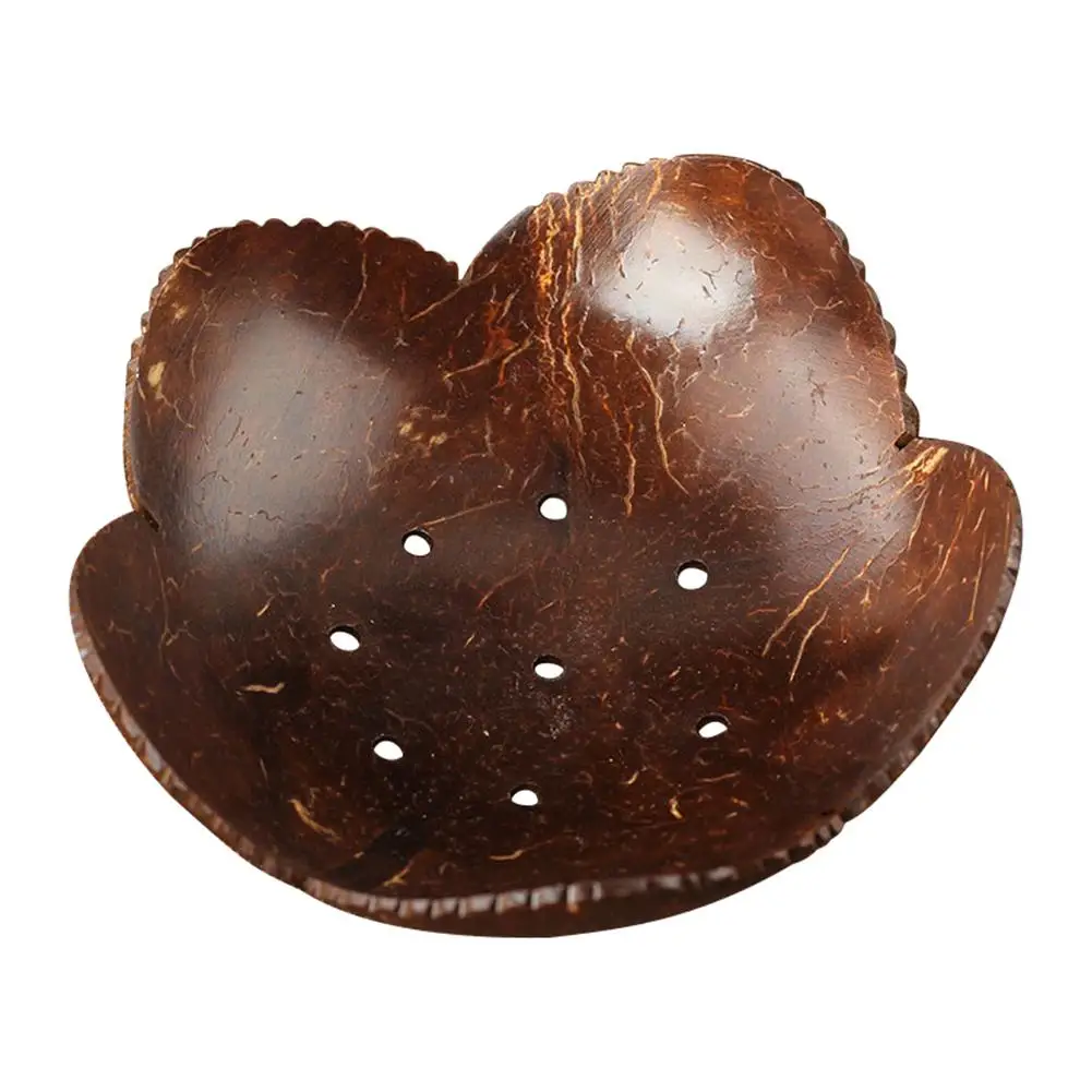 Coconut Shell Soap Box Bathroom Drain Rack Small Jewelry Storage Container Creative Soap Holder Household Storage Rack Organizer