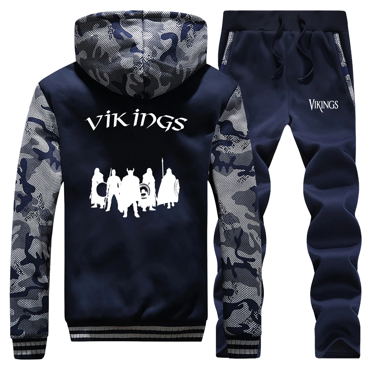 Viking legend, спортивный костюм, Мужская Толстая толстовка+ брюки, костюм для мужчин, s, Осень-зима, толстовки, Мужское пальто, флисовая куртка+ штаны, комплекты из 2 предметов
