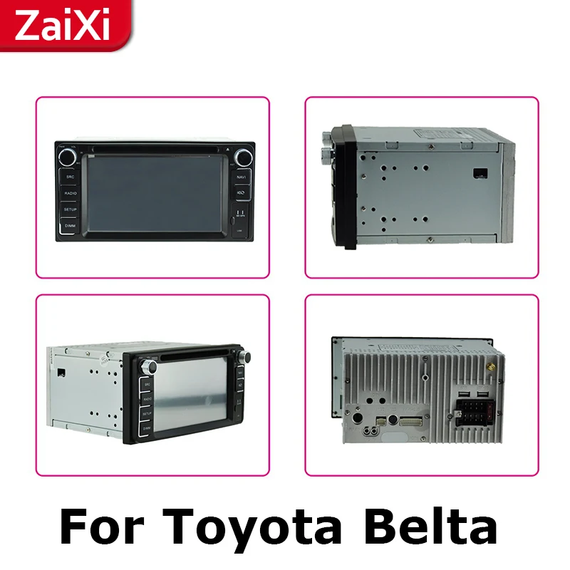 Sale ZaiXi 2Din For Toyota Belta Limo Vois Yaris 2005~2013 Car Android Radio Multimedia Player GPS Navigation IPS Screen HiFi WiFi 2