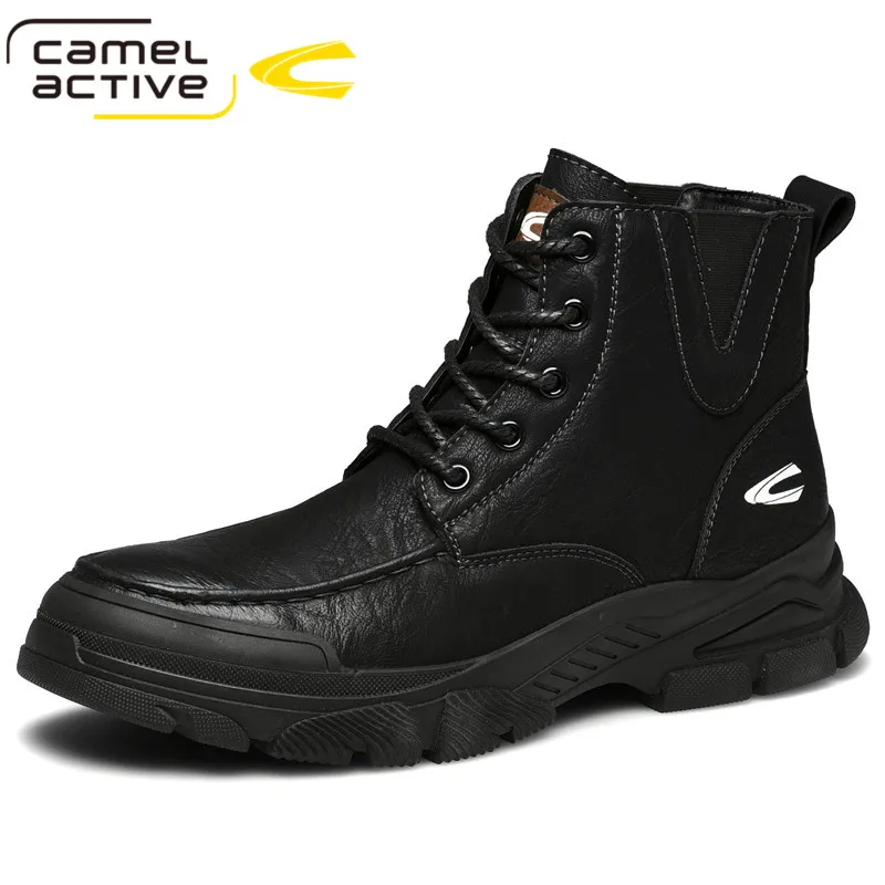 

Camel Active/Новинка; Мужские ботинки в британском ретро стиле с добавлением шерсти; Мотоботы из натуральной кожи; 2018 г.; Зимние ботинки; Модные Zapatillas Hombre