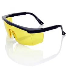 Защитные строительные очки, защита от пыли, ударопрочные линзы из янтарного поликарбоната