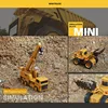Mini Volume Remote Control Bulldozer Forklift Crane Simulated Rubber Tires Fall-proof Material RC Engineering Truck Kid Toy Gift 3