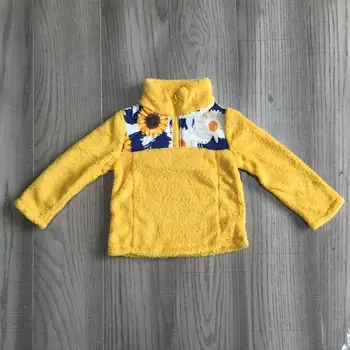 

girlymax mom me plush top girls sunflower sherpa raglan girl gold plush top mom and daughter plush top