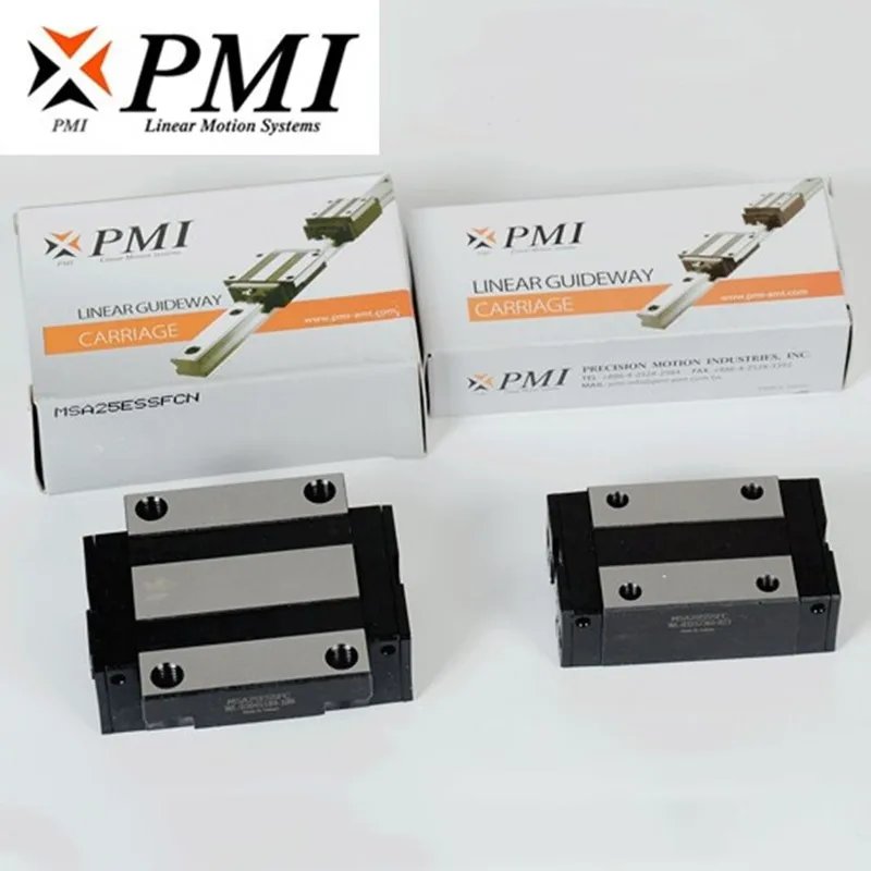 Тайвань PMI линейная направляющая ползунок каретки блок MSB/MSA/15/20/25/30/35/45/S/E/LS/LE-N для CO2 лазерный станок ЧПУ
