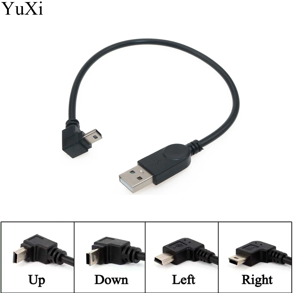 YuXi USB 2 0 A male к B type BM вверх и вниз левый правый угловой принтер сканер 90 градусов