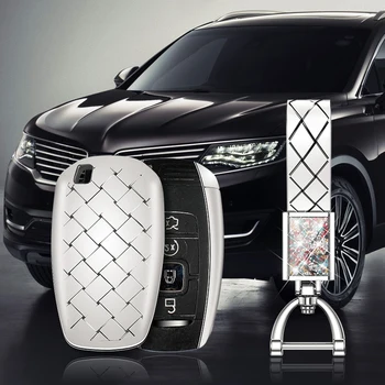 

Car Remote TPU Keychain Cover Shell Holder Case For Lincoln MKC MKX MKZ 2017 2018 key Housekeeper 4 Button Fob Car Accessories