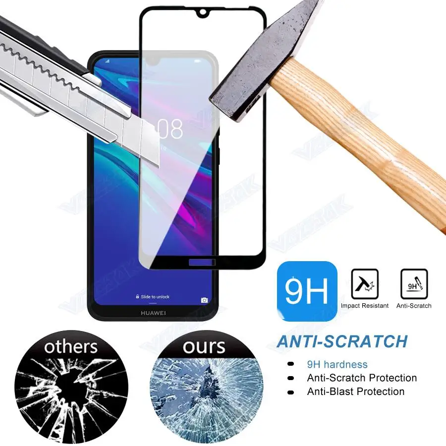 11D Protection Glass For Huawei Y6 Y7 Pro 2019 Tempered Glas Y5 Lite Y9 Prime 2018 Y5P Y6P Y7P Y8P Y7A Y9A Screen Protector Film phone screen guard