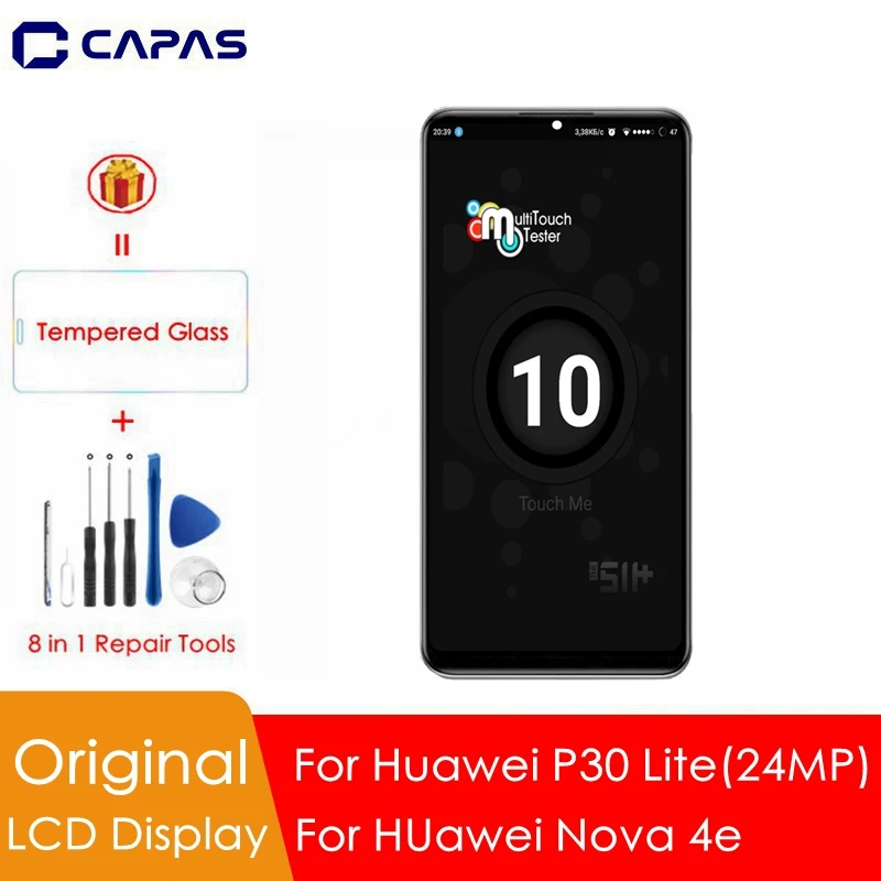 Для huawei P30 Lite ЖК-дисплей+ рамка 24MP 10 сенсорный экран для huawei Nova 4e ЖК-экран Запасные части