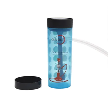 

Acrylic Portable Bottle Hookah Easy Outdoor Picnic Beach Car Bathroom All in One Full Shisha Cup Chicha Narguile