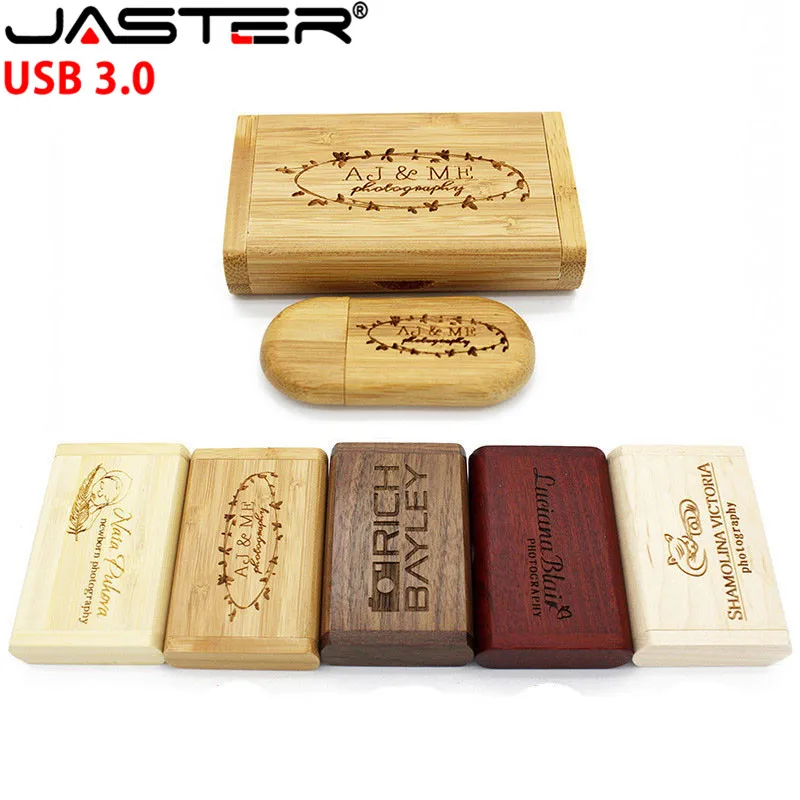 JASTER USB 3 0 индивидуальный Логотип Деревянный персональный Флешка 4 ГБ 8 16 32 usb флешка